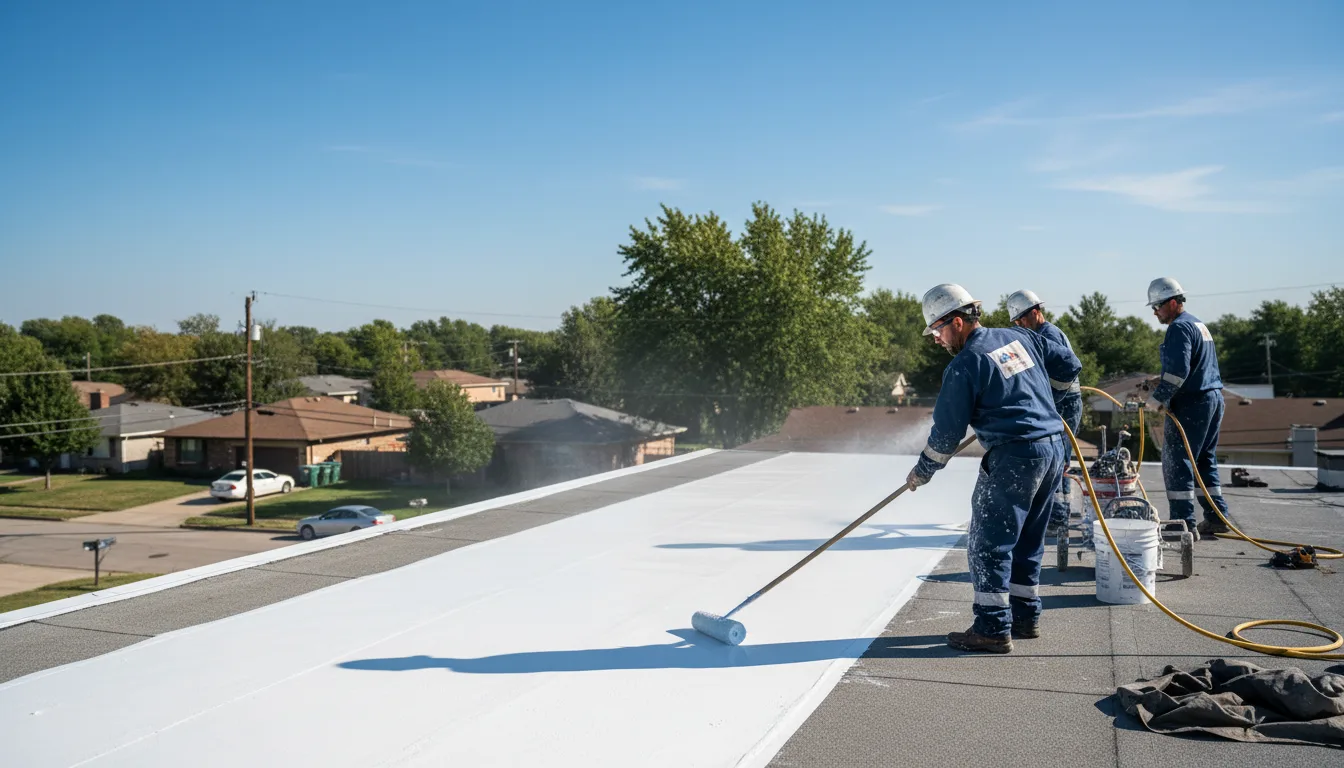 Commercial roof coating in Norcross, MN near me